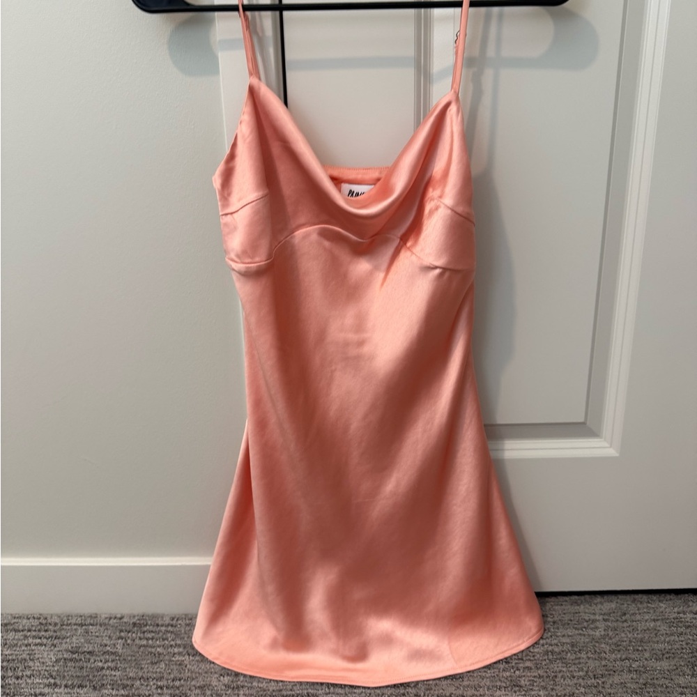 Princess Polly Light Pink Satin Dress